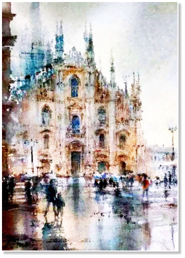 Pioggia in Duomo 2024