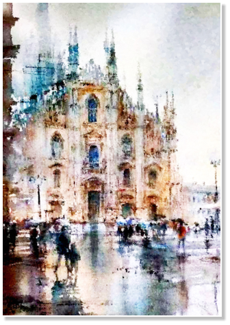 Pioggia in Duomo 2024